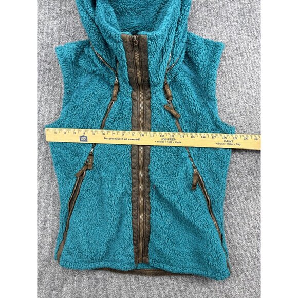 Kuhl Vest Womens Medium Blue Fleece Hooded Full Zip Outdoor Jacket Pockets Warm - Picture 3 of 7